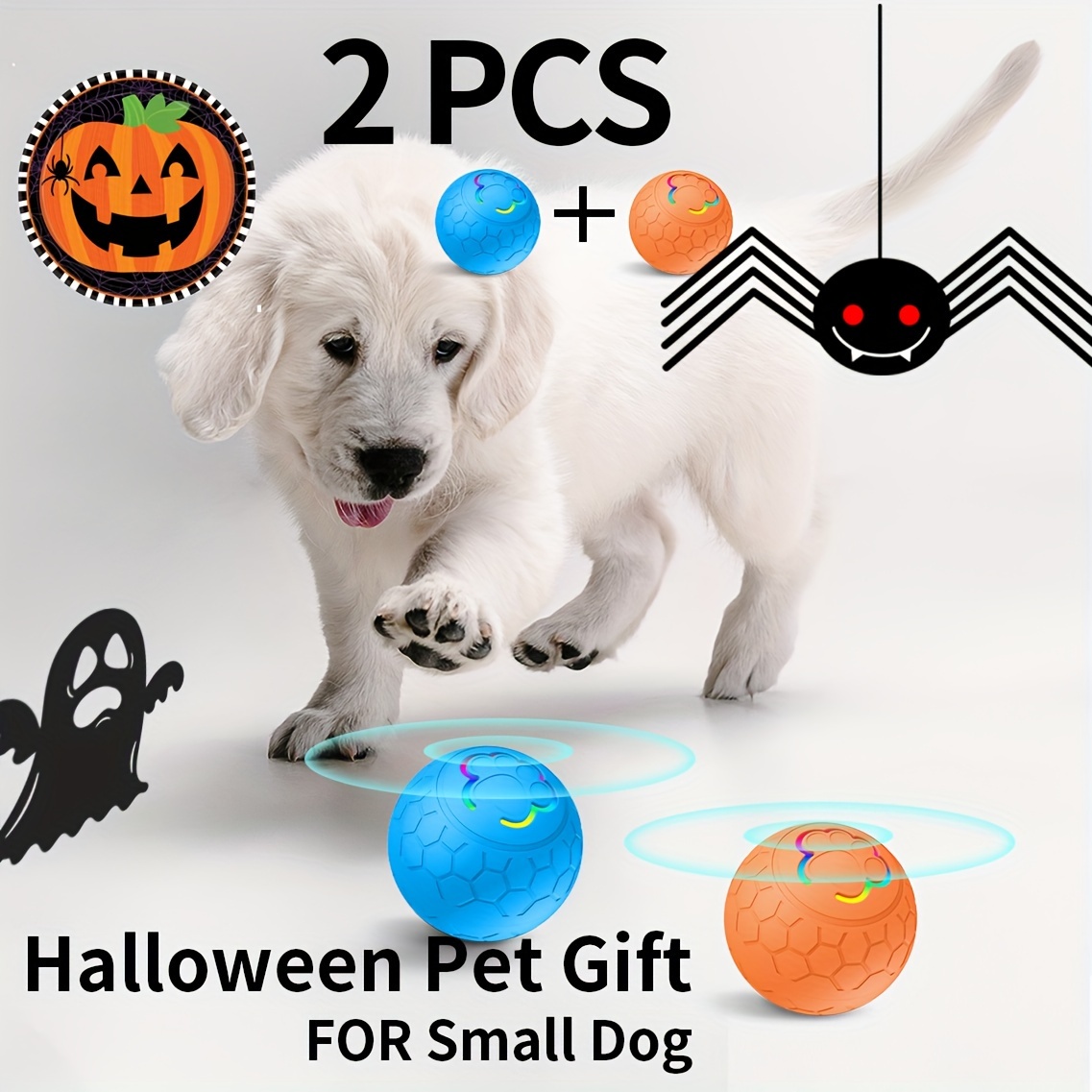 

2 Pet Jumping , Interactive , Usb Rechargeable, For Small , Flashing , 2