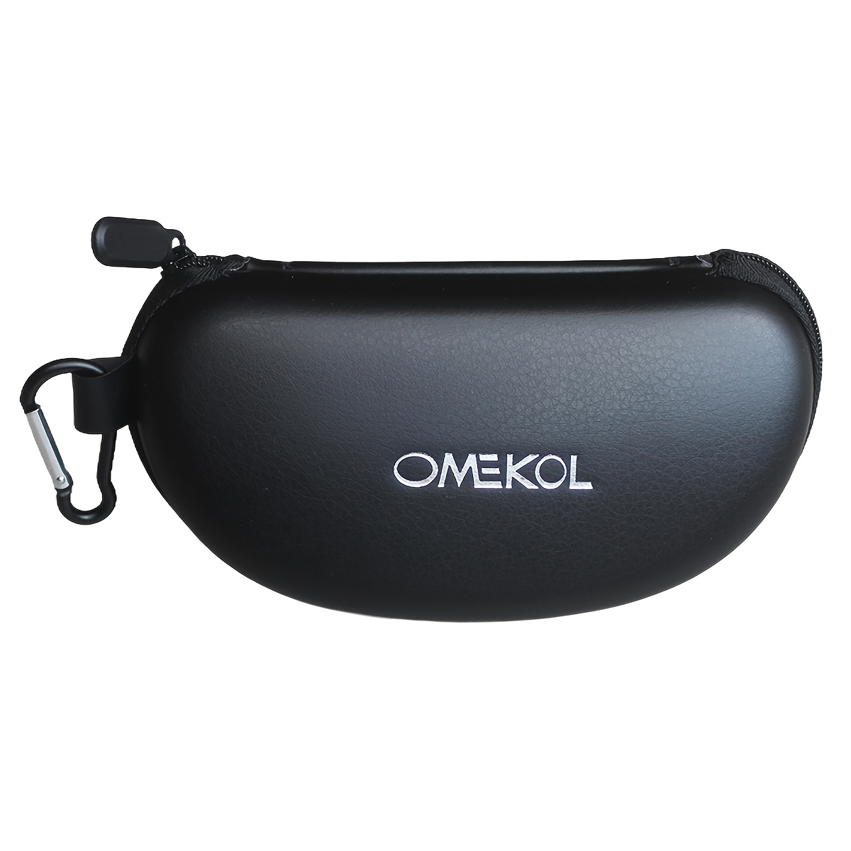 TEMU Étui à lunettes de mode grande taille de haute qualité pour hommes, femmes et adultes de OMEKOL, boîte à lunettes noire
