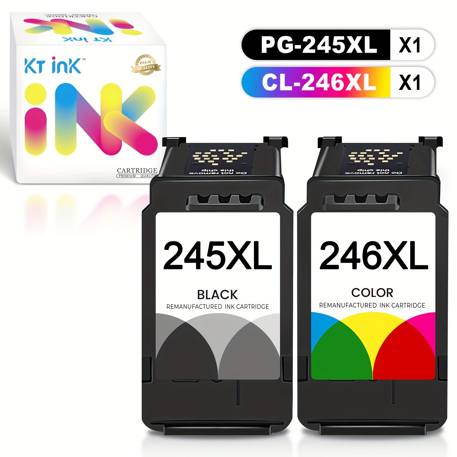 

Pg245xl Black Cl246xl Color Remanufactured Ink Cartridge Compatible For Pixma Mg2420/mg2520/ip2820/mg2920/mx492/mg2525/mg3020/ts3120/ts202/ts302