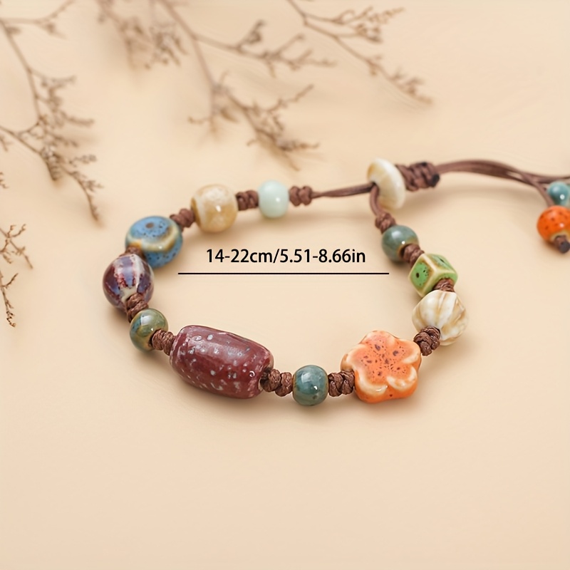 Women's Ceramic Braided Bracelet Adjustable Unique Creative Gift