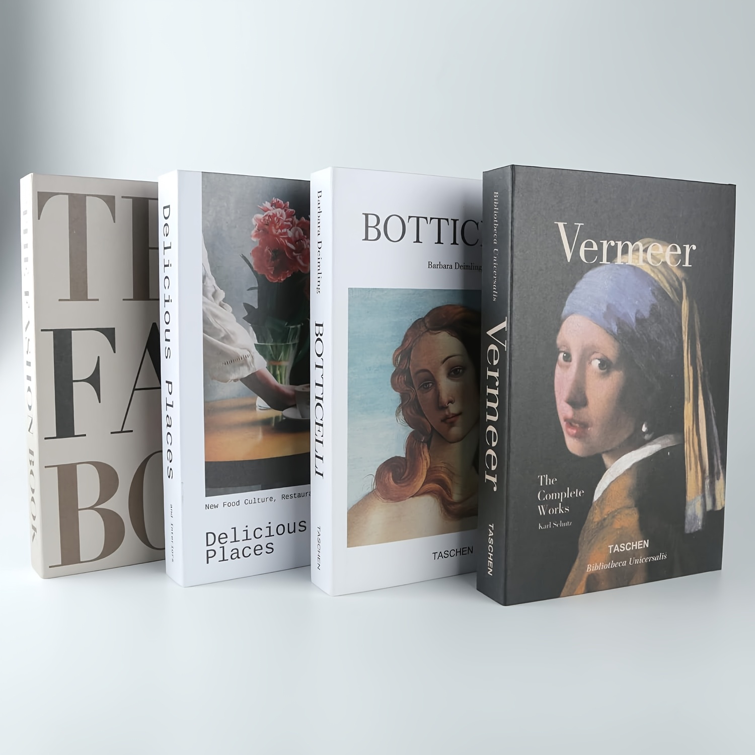 Image of 4pcs Paper Stacked Decoration Boxes, Bookshelf, Black And White Exquisite Decoration Books, Store Atmosphere, Fake Books, Studio, Photo Sets, Posing Props