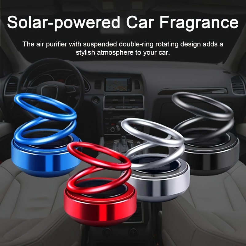 

3pcs Solar Rotating Double Ring Hanging Car Aromatherapy Decoration Double Ring Hanging Car Perfume Solar Car Air Freshener Solar Creative Car Perfume Creative -piece Car Perfume Decoration