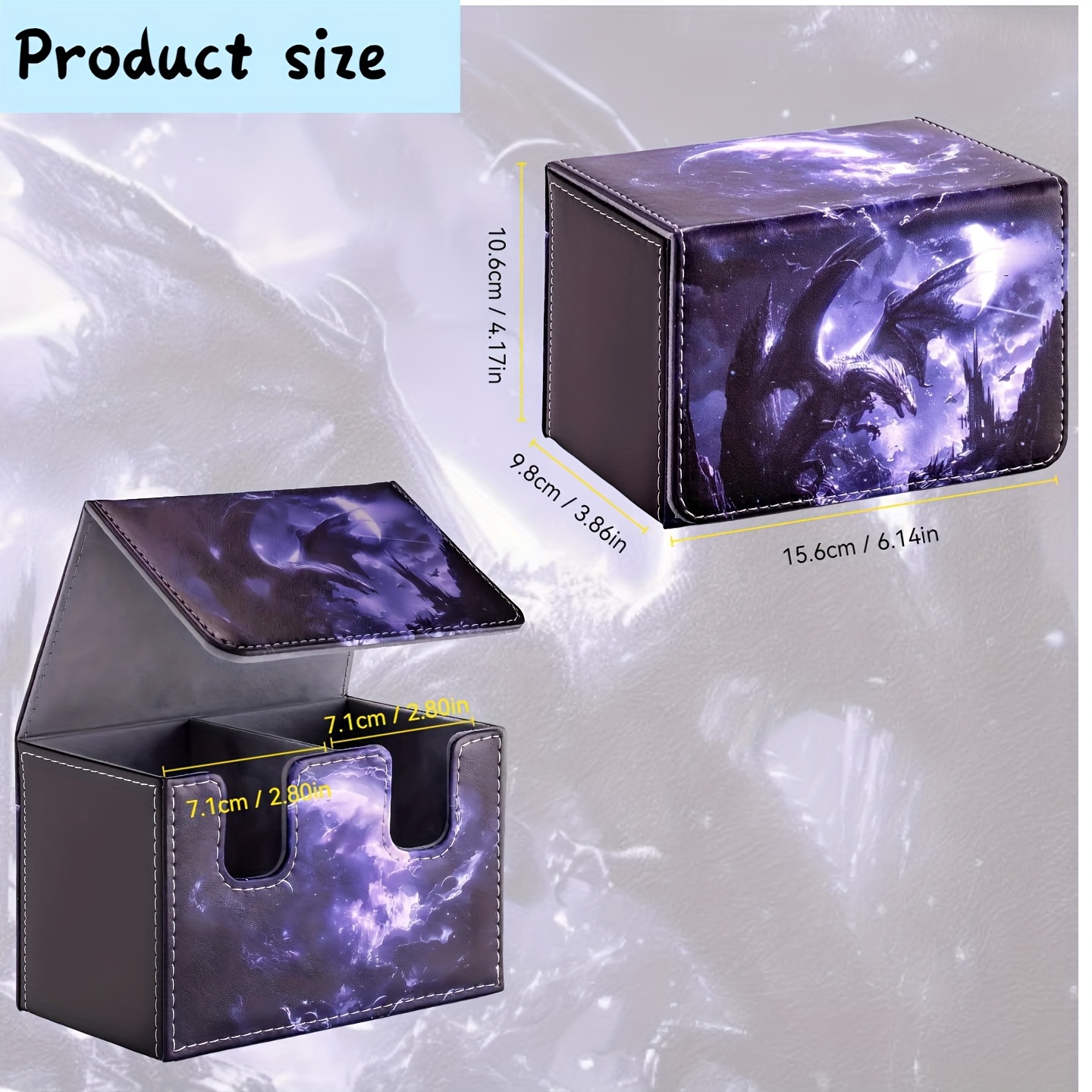 2 compartment advanced card box holds 220 cards - Temu Spain