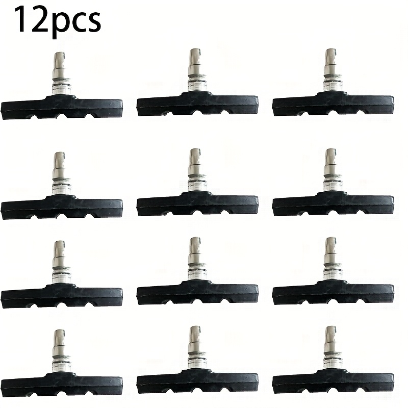 Image of 12pcs 70mm Mountain Bike V-shaped Brake Seat Rubber Pad, Noise-free And Anti-slip, Bicycle Brake Leather