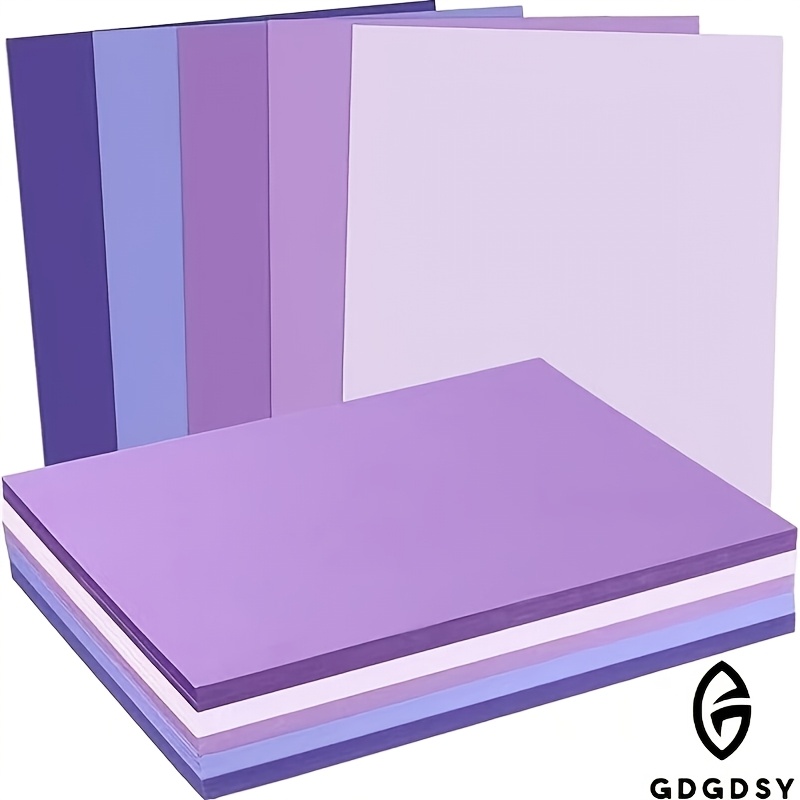 

30pcs Gdgdsy Premium Purple Colored Cardstock - 5 Shades, Ideal For Scrapbooking, Printing, Quilling & Crafts, Art Paper