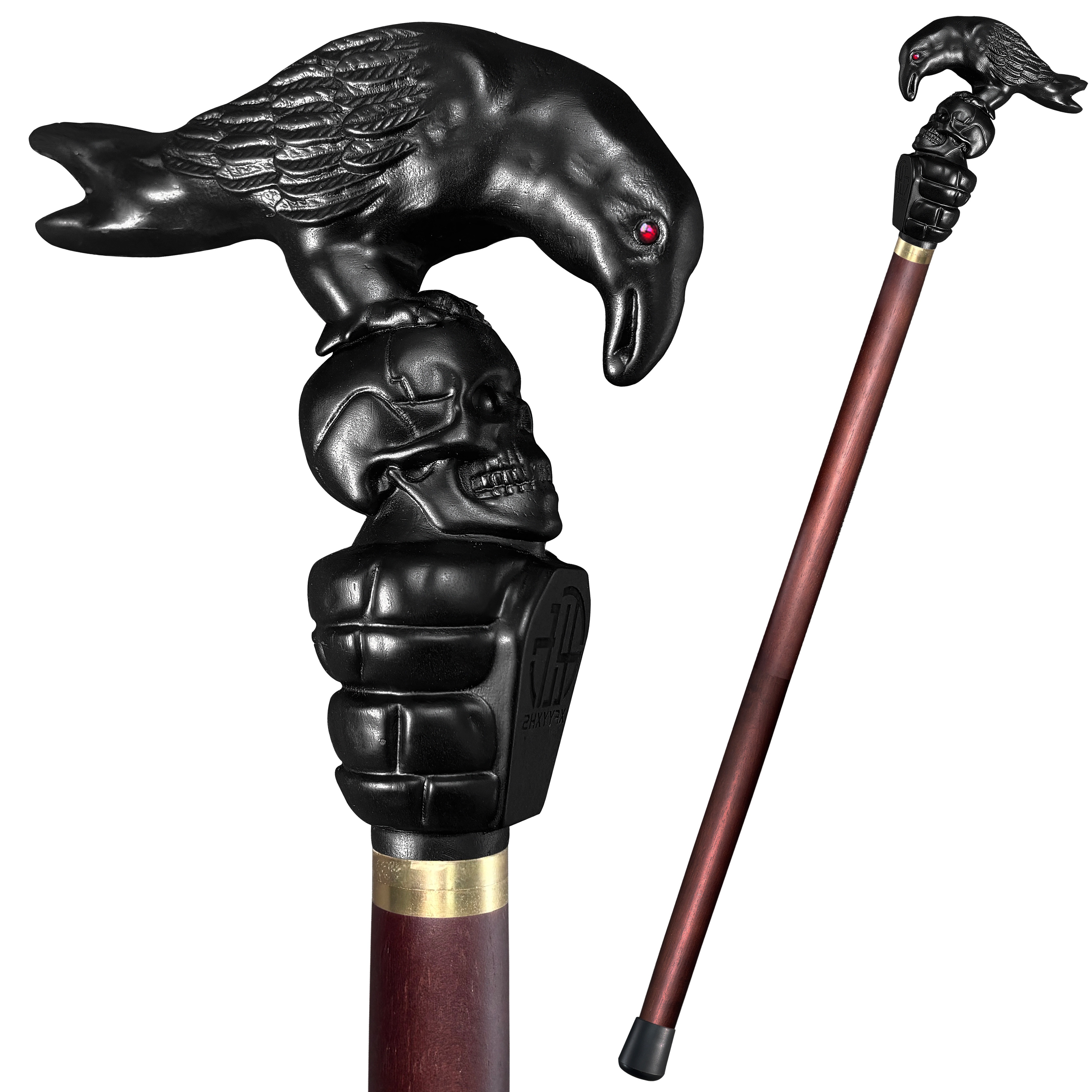 

Xfyyxhs-black Solid Wood Cane - Crow , Perfect Collection, Party Decoration, Gift For Father & Friend, Hand Carved From Wood
