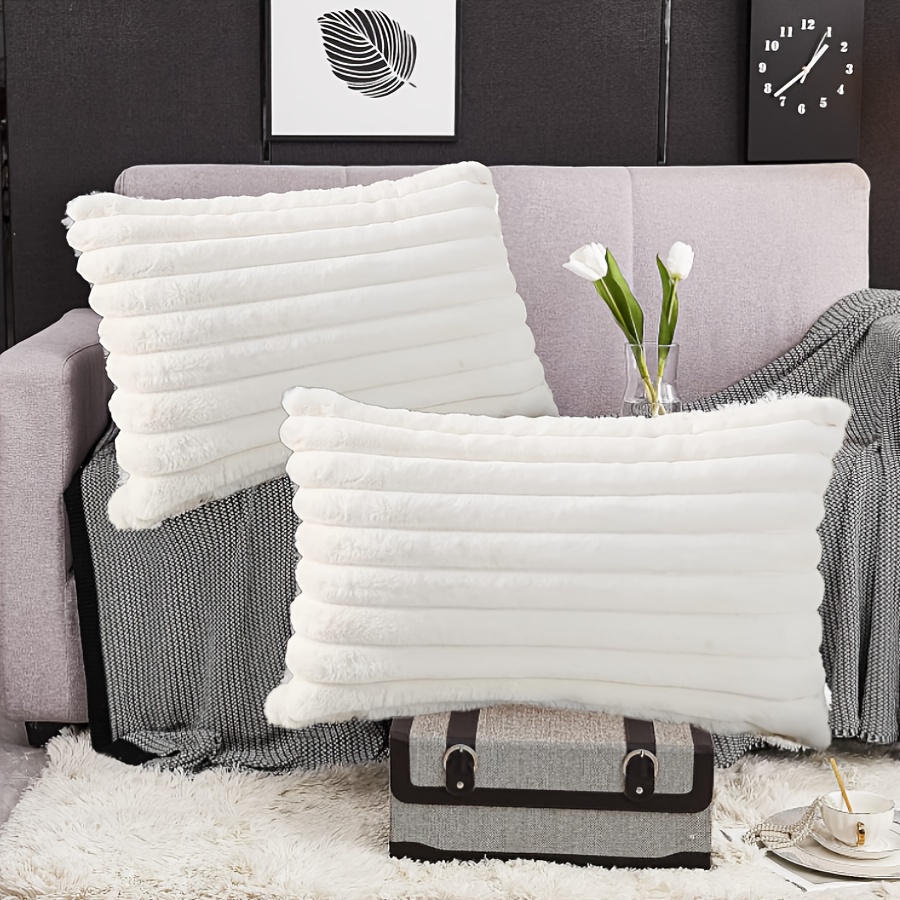E-shop 2er-Set, Moderne künstliche dekorative Kissenbezüge für Sofa Schlafzimmer