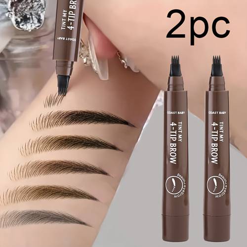 2pc long lasting smudge proof 24 hour look effortlessly create like brows portable design for anywhere value a makeup look with your brows waterproof