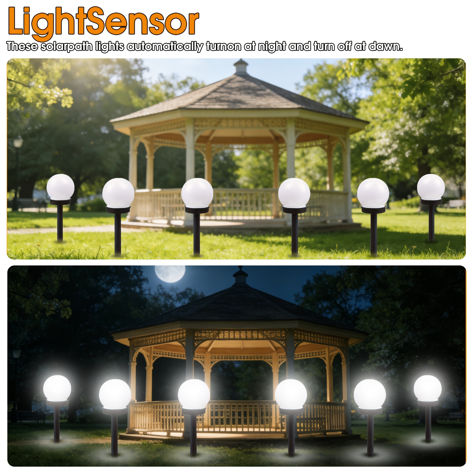 TEMU 3/6pcs Solar Lights!, Auto At Dusk. Effortlessly.