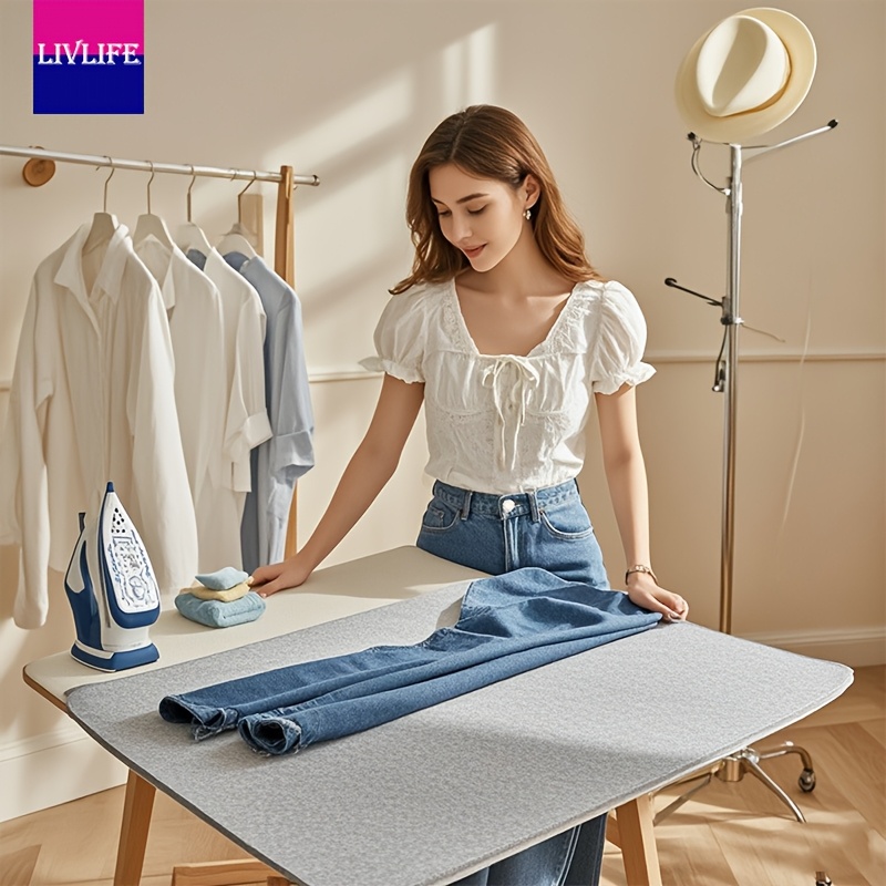 1pc extra large thick wool ironing mat professional heat resistant ironing pad board portable foldable design 23 6  47 2in 0 9mm thickness for   ironing details 3