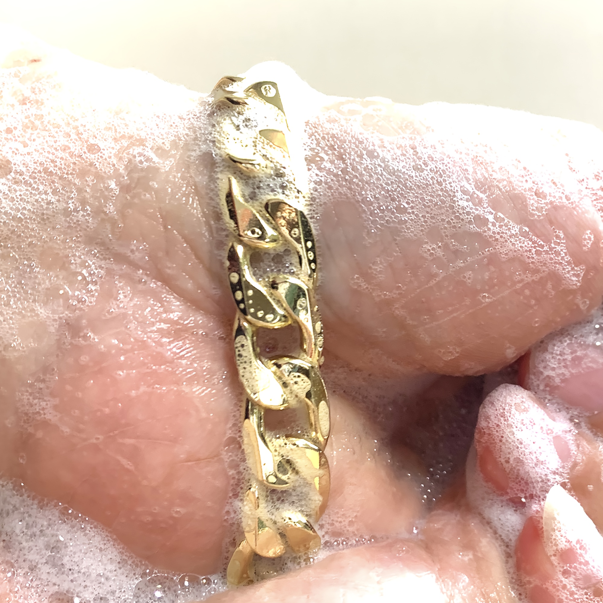 1 Golden Bracelet, 18K Golden Plated Plated, Bright and Shiny, 12mm Hexagon Cut Polished, 8-Inch Miami Cuban Link Chain, High-Quality 304 Stainless Steel, Mirror Finish, Unique Cowboy Clasp Design, Unisex, Easy to Wear, Fashionable and Elegant