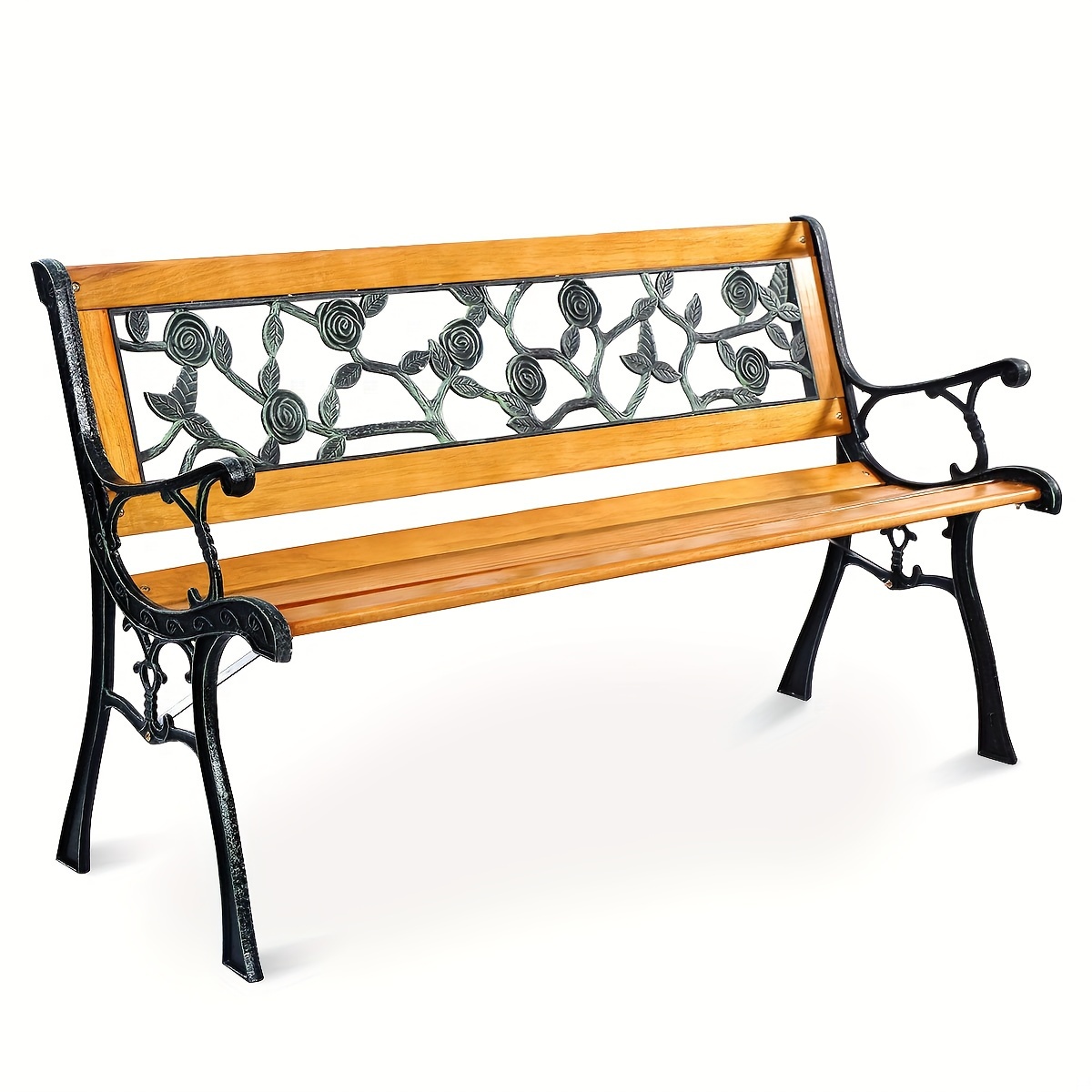 

Costway 49 1/2" Patio Park Garden Porch Chair Bench