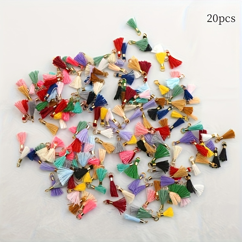 20pcs 15mm Mini Tassels For Earrings, Hair Accessories, Bracelets, Embellishments, Decorative Accessories