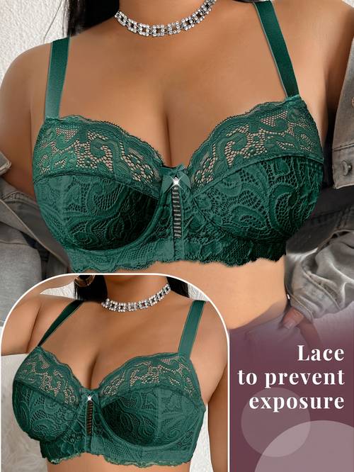 soutien-gorge femme dentelle avec nœud , design simple et confortable nu, soutien-gorge à armatures taille