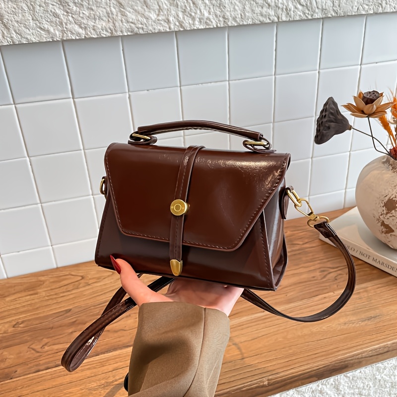 TEMU Nouveau sac bandoulière pour femmes, texture et tendance, boutons de qualité supérieure et bandoulière réglable, idéal pour les quotidiens et le