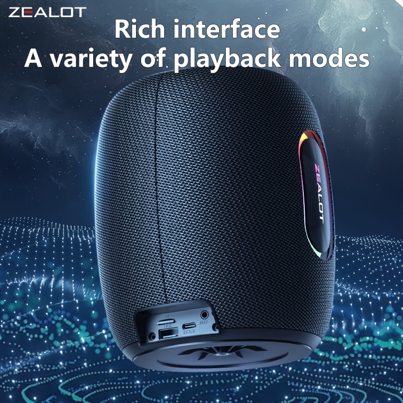ZEALOT S64 50W RGB Home Speaker with 7200mAh Battery