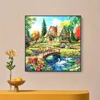 nueva de pintura de diamantes 5d diy, mosaico de acrílico , diseño de casita y , regalo para el hogar y decoración de , 7,87 x 7,87 pulgadas/11,8 x 11,8 pulgadas/15,74 x 15,74 pulgadas, nueva de pintura de diamantes