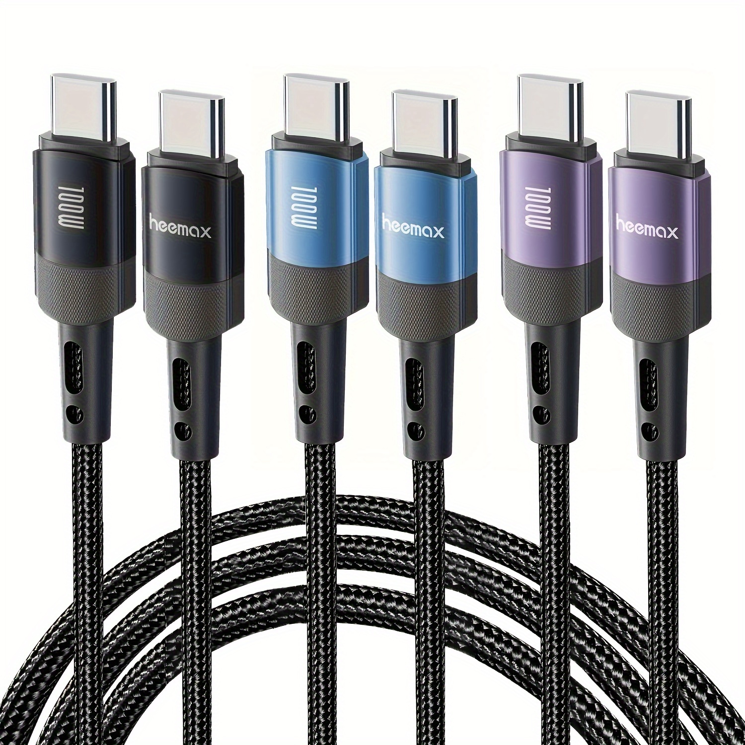 

1/2pcs Usb C Charger Cable, Fast Charging 100w, 1/2pcs Type C Charging Cable Usb C To Usb C Cable Cord Compatible With Iphone 15/pro/plus/pro Max, Samsung Galaxy S23/s22, Macbook Pro, Pro Etc