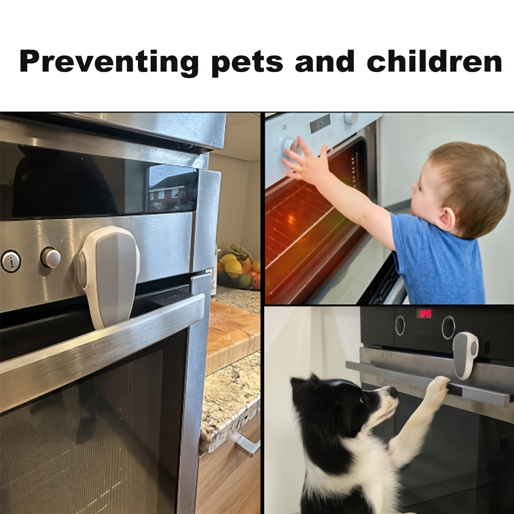 3pcs Child Proof Oven Lock Adhesive Safety Latch