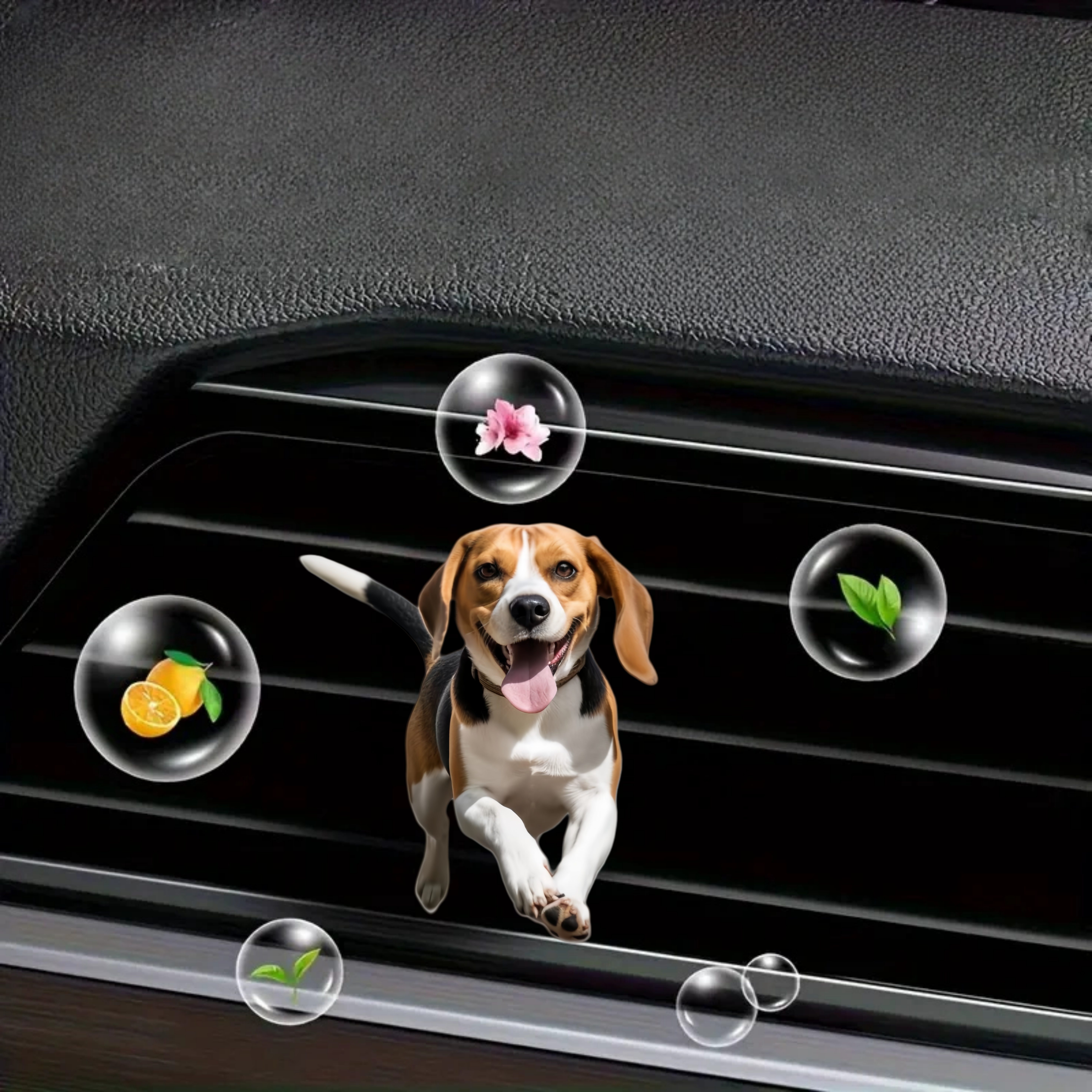 

1pc Beagle Dog Acrylic Car Air Freshener Set, Car Interior Accessory, Long- Scent, With Fragrance Source: Perfume Stick/compressed Fragrance Sheet/honeycomb Stick, For Vehicle