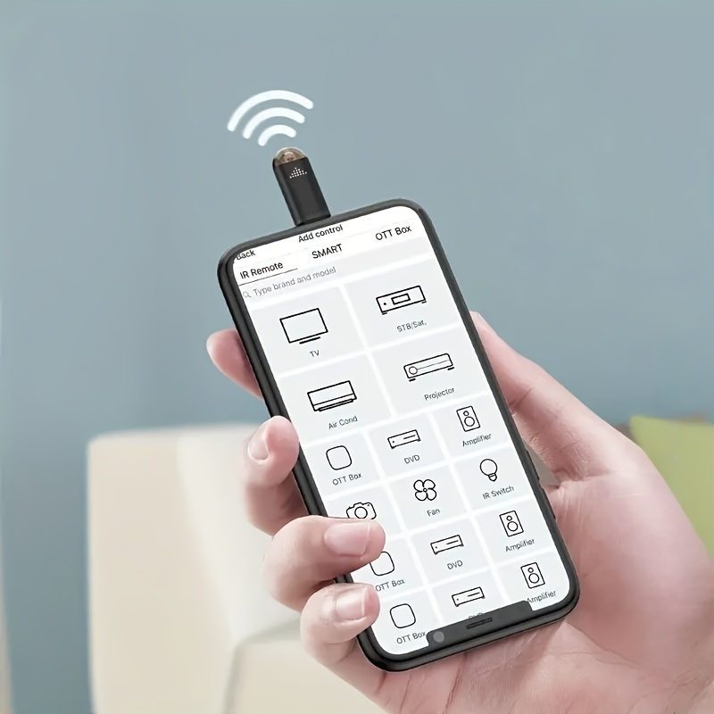 item picture universal mini intelligent remote control for air conditioning tv fans cameras etc with mobile phone infrared transmitter wireless remote control through mobile phone otg infrared products