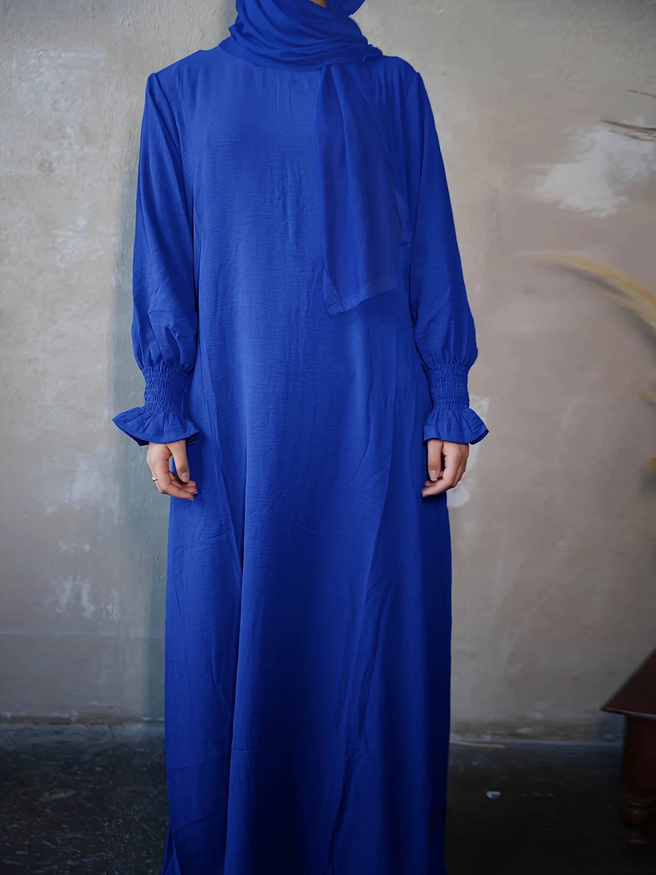Modesto muçulmano Fechar Abaya cor sólida e elegante de moda vestidos  longos abundantemente as mulheres roupas vestir roupas casuais Muslimah  caros - China Vestido de muçulmanos e vestuário islâmico preço