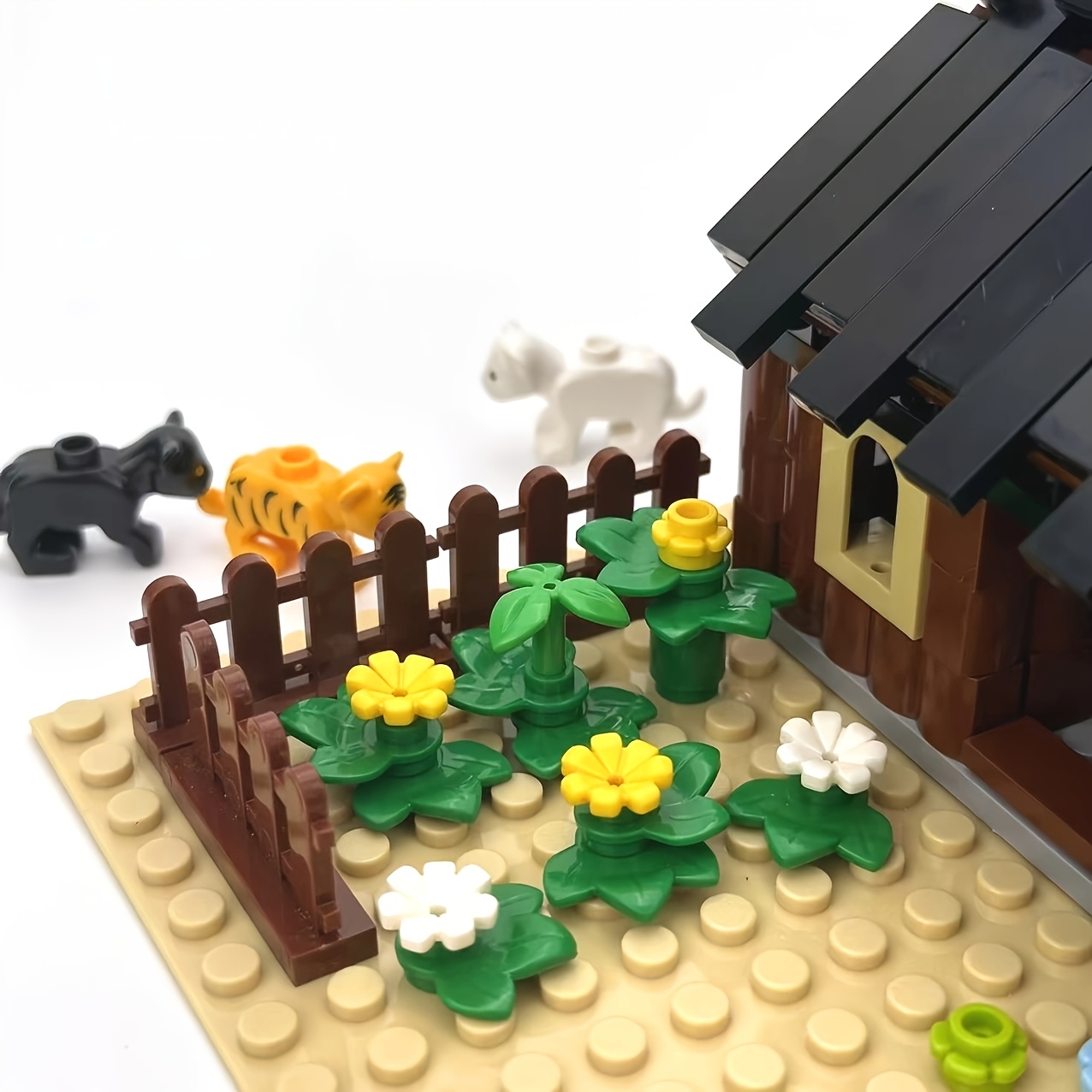 MOC Series Cottage Animal Building Blocks Set