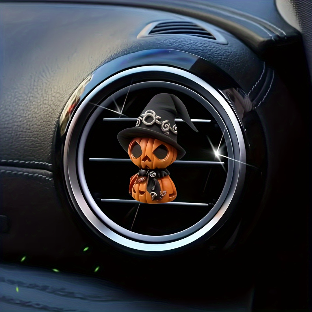 

Festive Pumpkin With Hat - Car Air Vent Decoration With Built-in Fragrance Diffuser - 1pc