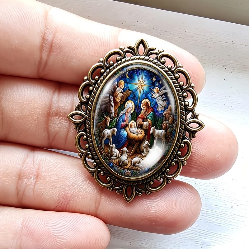 TEMU Exquisite Fashionable Christmas Brooch, Perfect For Matching Any Sweater And A Wonderful Gift