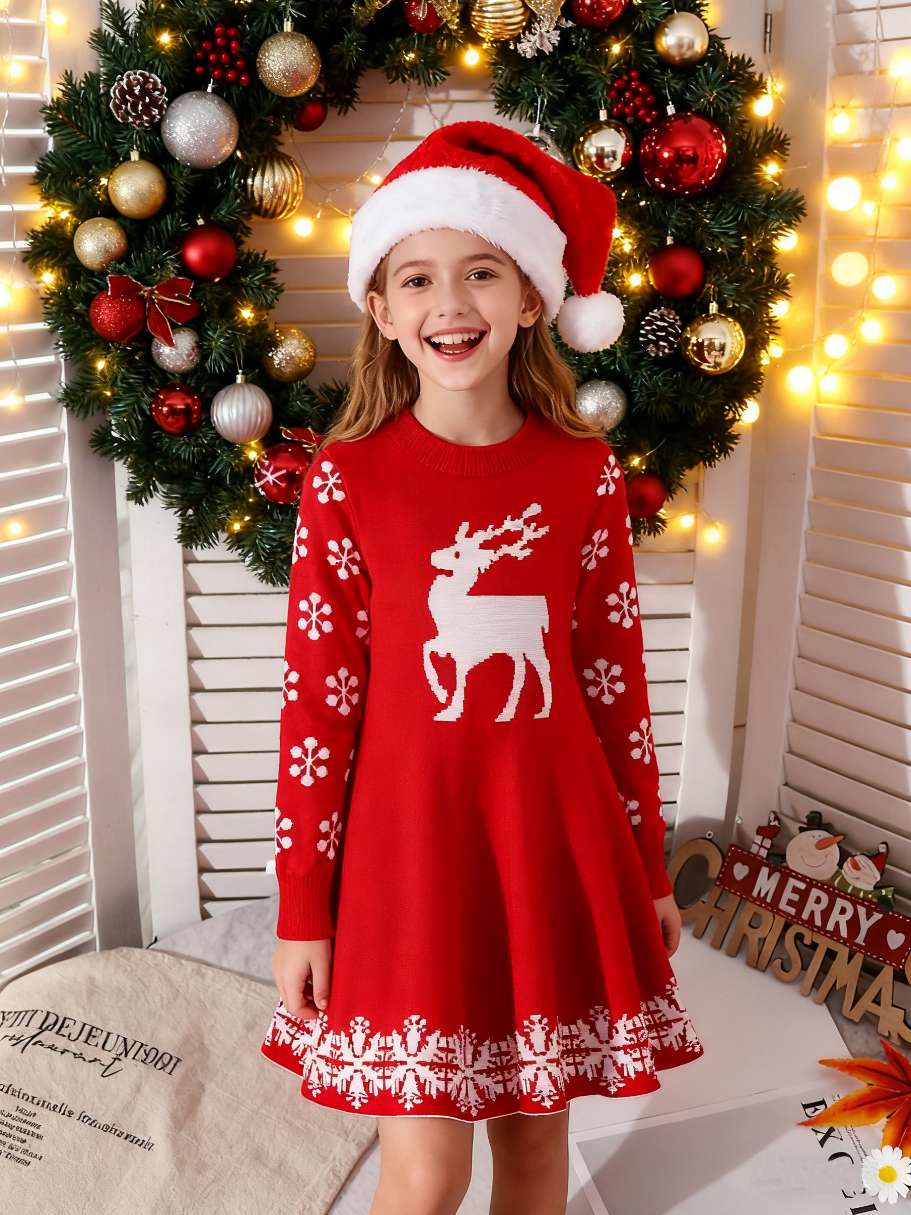 girls christmas sweater dress Amazon.com: IBTOM CASTLE Ugly Christmas Sweater Dress for Girls Xmas  Sweater Dress Baby Girls Knitted Long Sleeve Christmas Dress Bowknot Jumper  Dress Fall Winter Photoshoot Party Green 3-6 Months: Clothing, Shoes & main image 0