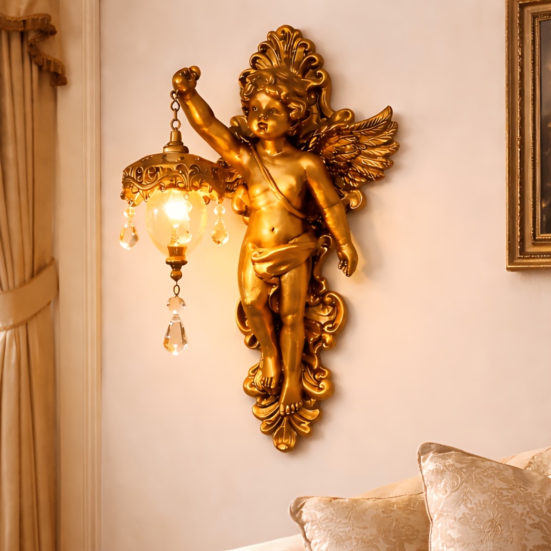 large french angel wall lamp   wall light elegant vintage   lighting for living room bedroom hallway study wall decoration   perfect as christmas gift new year gift