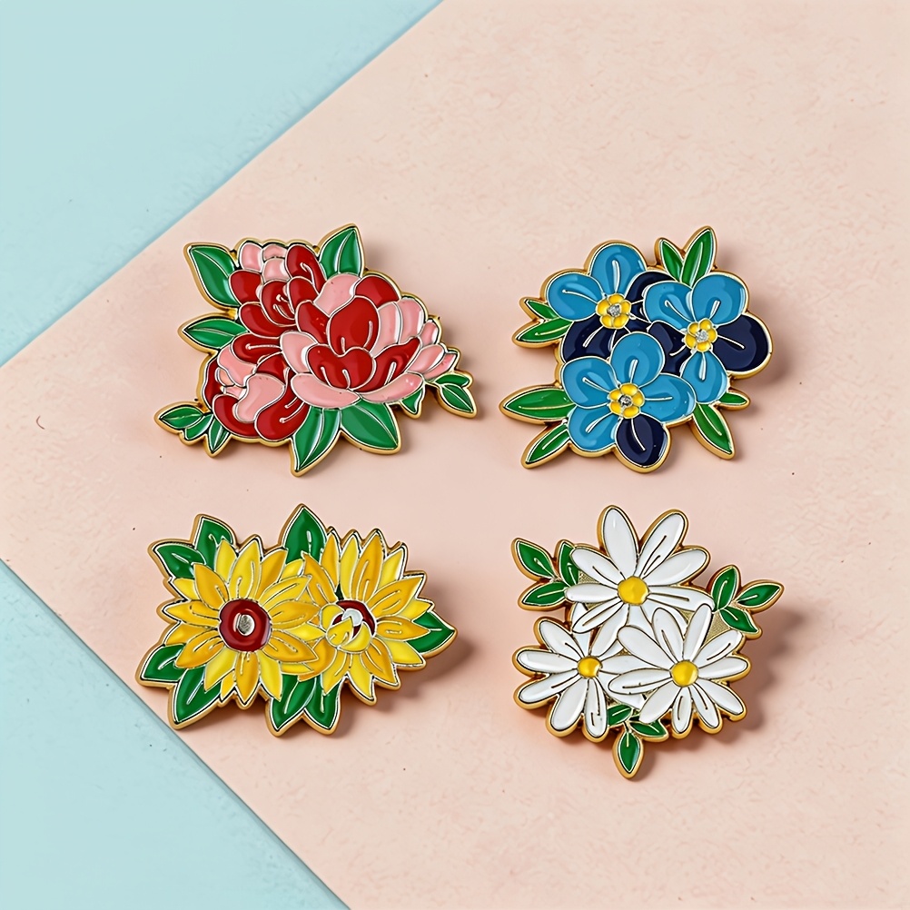 Fresh Flower Badge Collar Accessory, Elegant Matching Jewelry