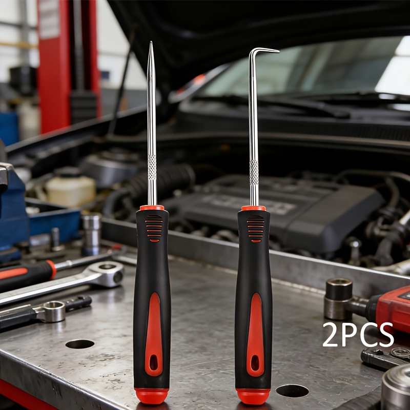 TEMU オイプーラー＆タイヤ石取り外しフック 2点セット - 車両整備・清掃用両用ツール