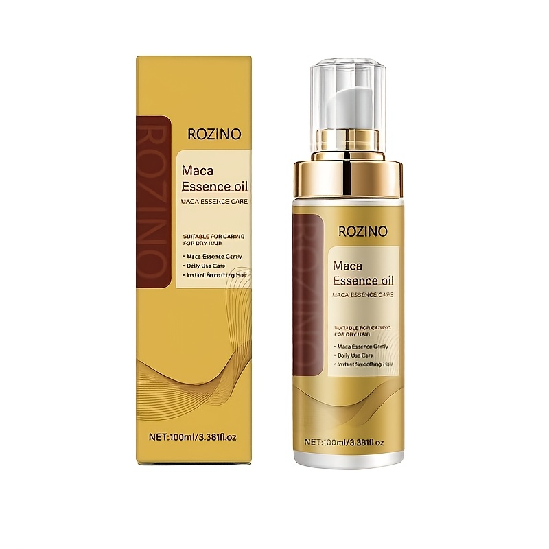 TEMU [summer Refreshing Oil-control 10-in-1] Natural Maca Moisturizing Smoothing Fragrance Hair Oil Spray 100ml, Containing Multiple Natural