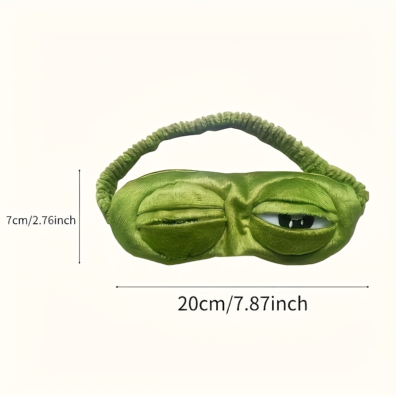 cute frog sleep mask for eye protection soft and comfortable nap and power outage eye mask essential for travel Product details 2