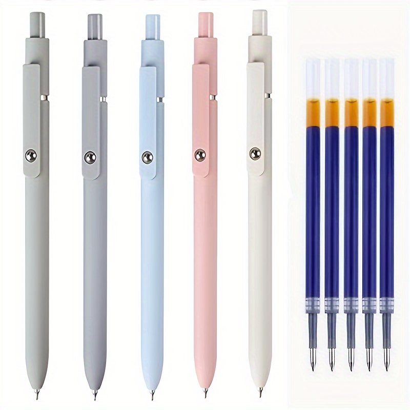 1 retractable quick drying rollerball gel pen fine point 0 5mm high quality suitable for smooth writing at   or office   with 5 refill options