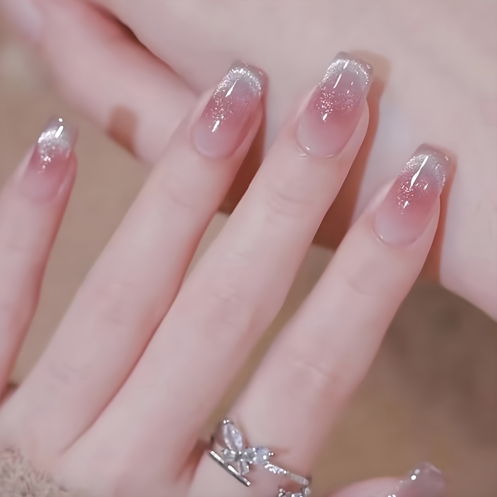 

Ensemble De 30 Faux Ongles En Forme De Cercueil Court, Rose Brillant, Style Français, Effet Œil De Chat, Réutilisables, Pour Femmes