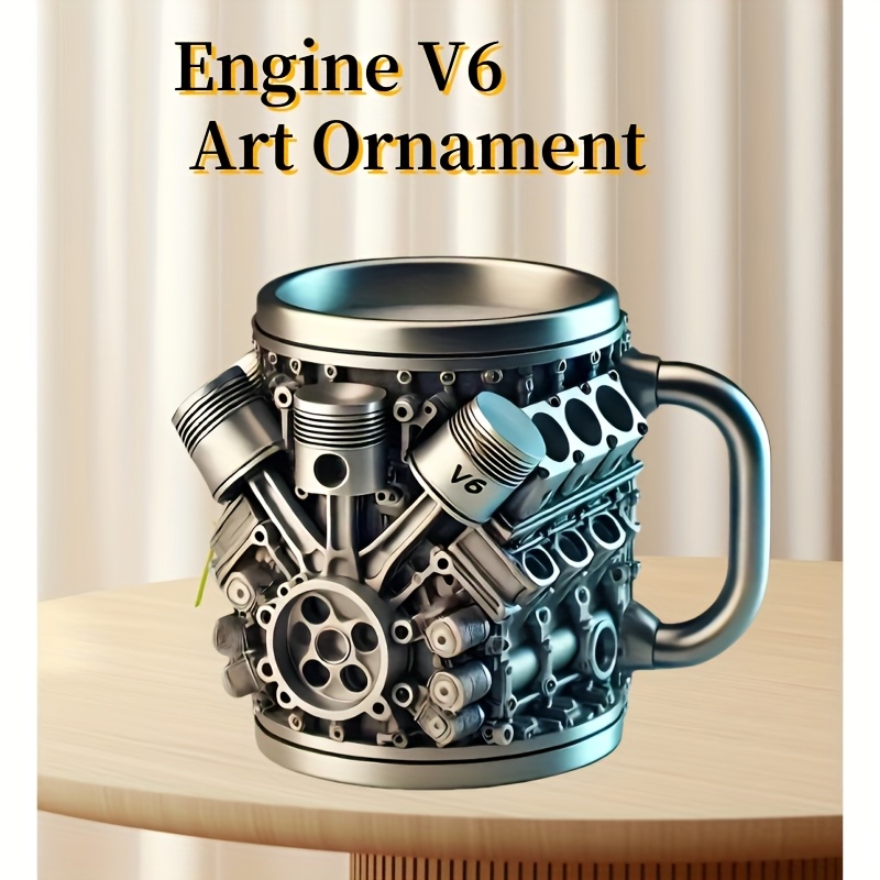 resin desktop art decor vintage collectible with detailed mechanical design   office or study ideal for room decor details 3