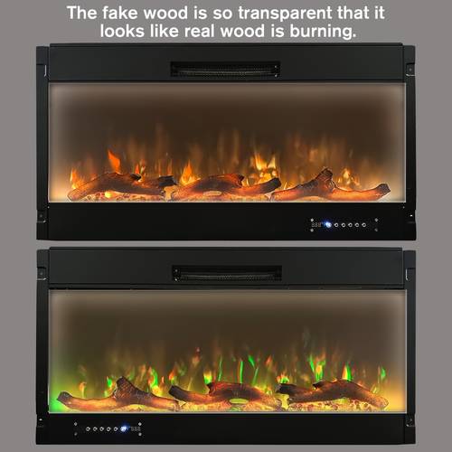 fireplace logs for indoor fireplace decor realistic resin wood branch set for recessed and wall mounted fireplaces