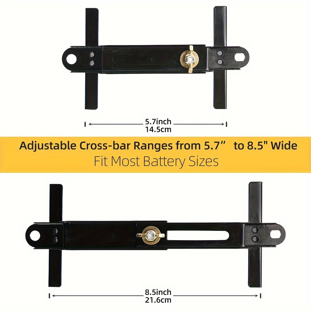 9'' /23cm Adjustable Car Crossbar Battery Hold Down Bracket Holder Bolt ...