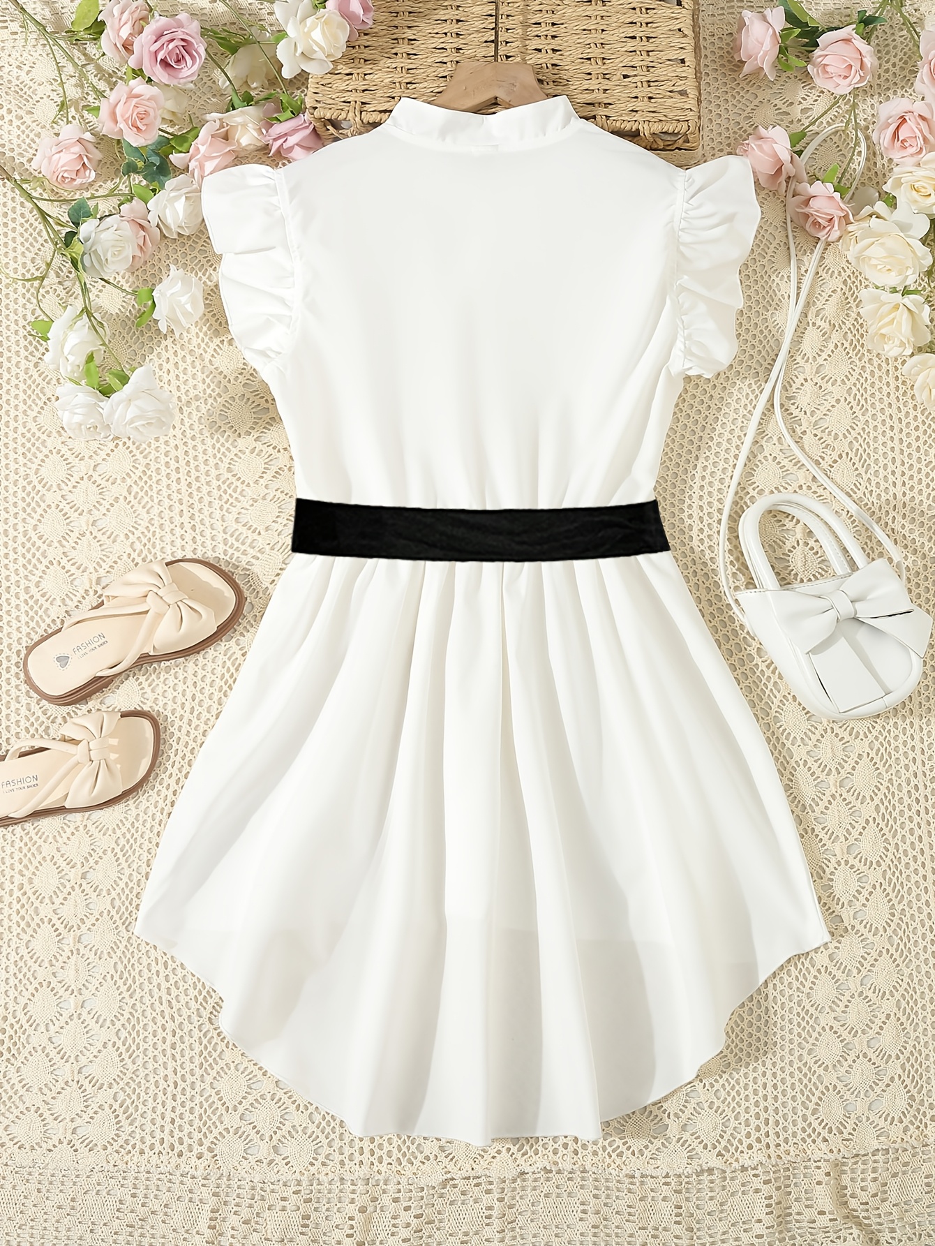 single piece dress teenage girls aged 13 16 featuring solid - Temu Czech  Republic