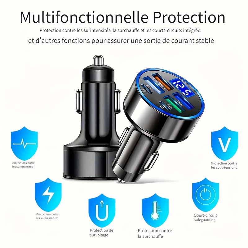 1 with 6 ultra-fast mobile phone charger