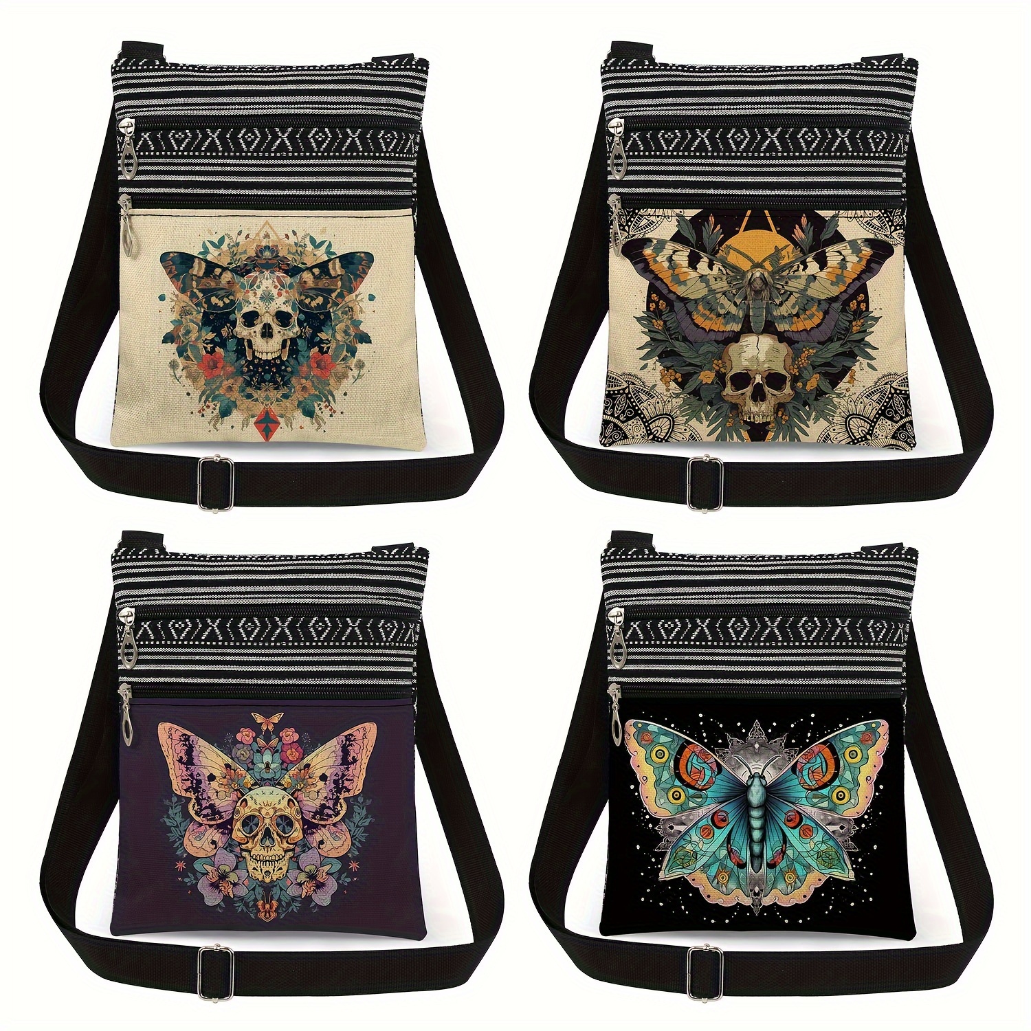 

Skull & Crossbody Bag - Women's Shoulder Purse , , For Halloween &