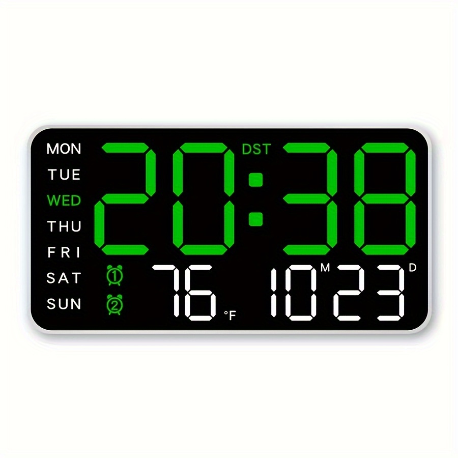 TEMU Ridahome Wall Clock: - , -functional, Suitable For And Rooms