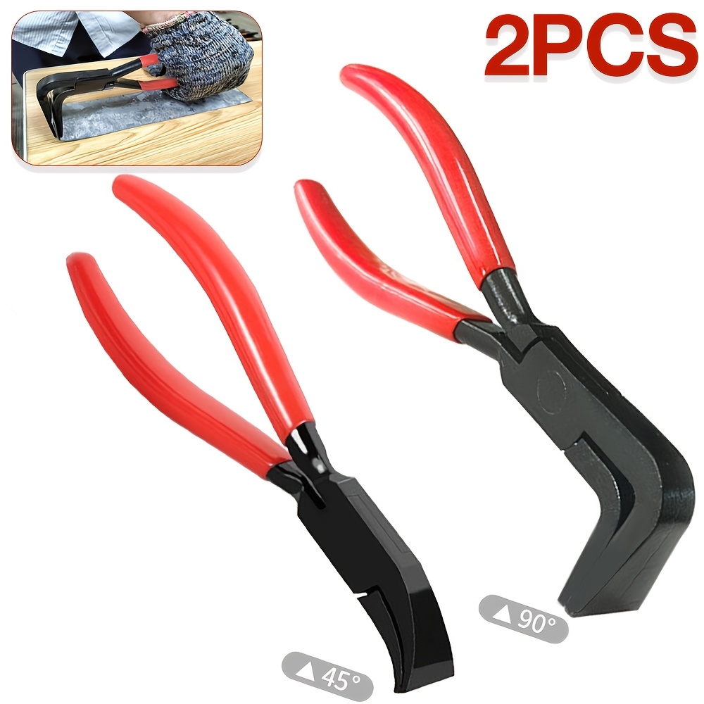 TEMU Ensemble de 2 pinces à plier pour métal, pinces à plier pour métal pour feuilles de métal, pinces à plier pour métal industriel, pince à plier à