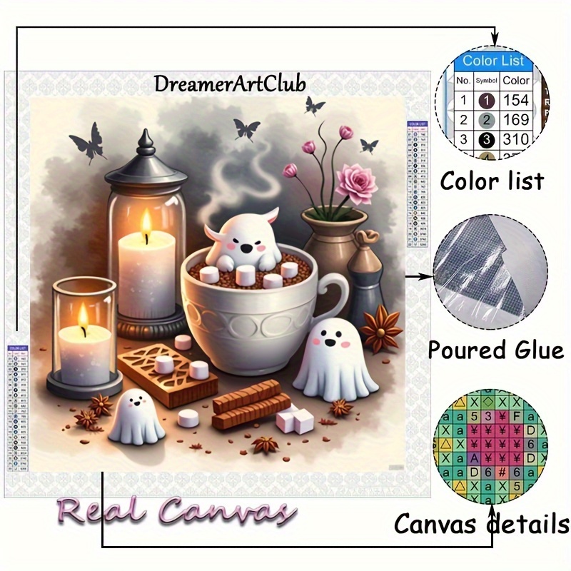 

Art, Halloween , Series 2024 All Mosaic 5d Diy -stitch Kit Art Home Decoration