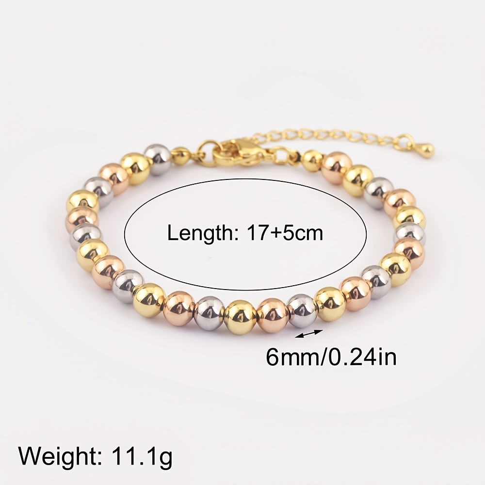 TEMU Bracelets Breloques Ronds Nouveau Design Ajustables 3 Tailles pour Femmes Bracelets de Chaîne Faciles Style Bangle Bijoux Cadeaux de Fête