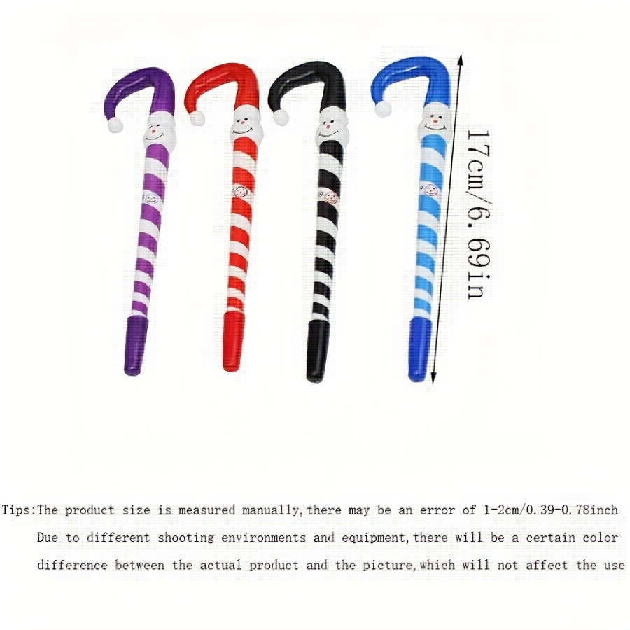 TEMU Lot de 10 stylos à bille de de neige de Noël, fournitures pour fêtes d'année, lots de récompenses pour élèves, convient pour cadeaux de fêtes et
