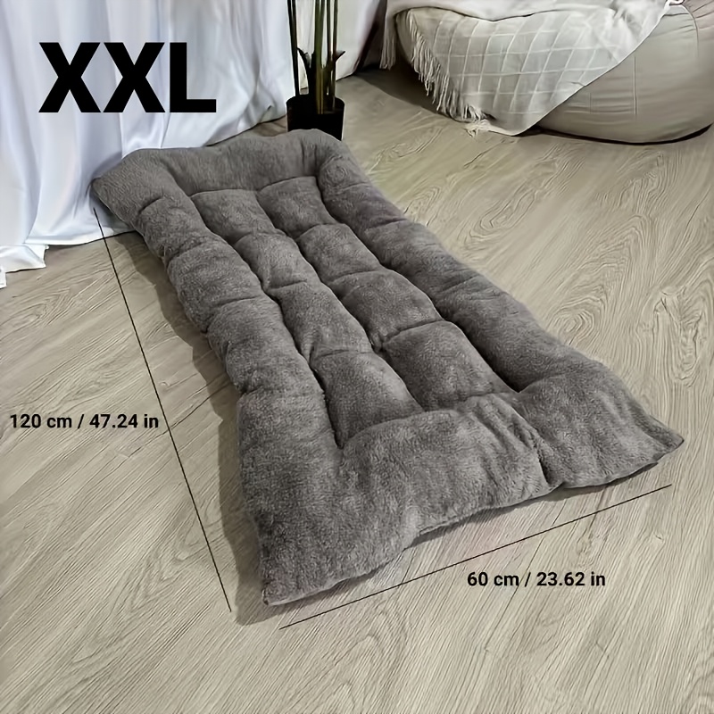 TEMU M/l/xxl Large Plush Dog Bed Sofa Cat Nest Dog Cage Mat, Thickened Super Soft Polyester Pet Mat, Suitable For Small, Medium And Large Cats And