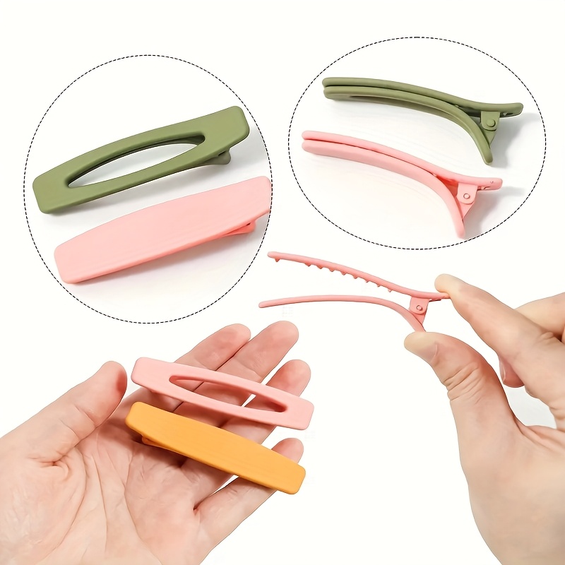 20pcs morandi matte duckbill hair clips elegant minimalist plastic hairdressing tools with multi color options for women   grip for braiding ponytails buns everyday special occasions ponytail holder     salon professionals Product details 2